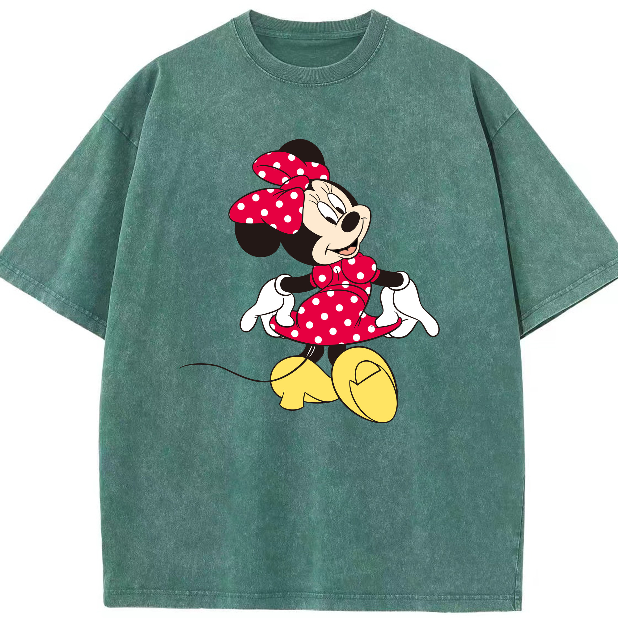 （画像用） ミッキーマウス Mickey Mouse 綿100% ヴィンテージ風 半袖Tシャツ（フロントプリント）